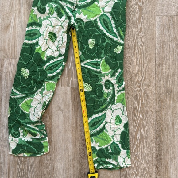 Farm Rio Groove Pants P XS Green Floral Print - Picture 9 of 15
